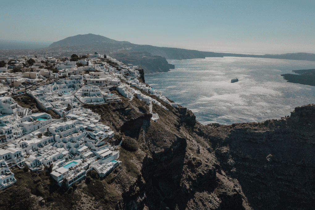 Imerovigli caldera view from 5 bedroom villa Santorini