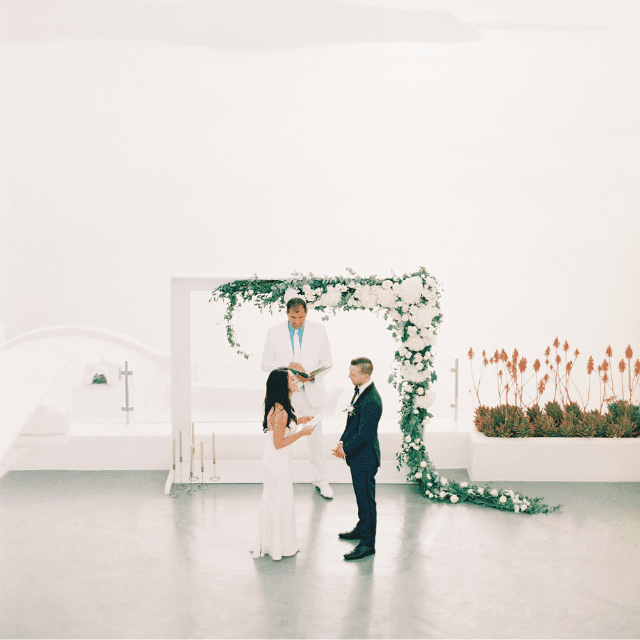 Erossea Villa Wedding Ceremony Santorini