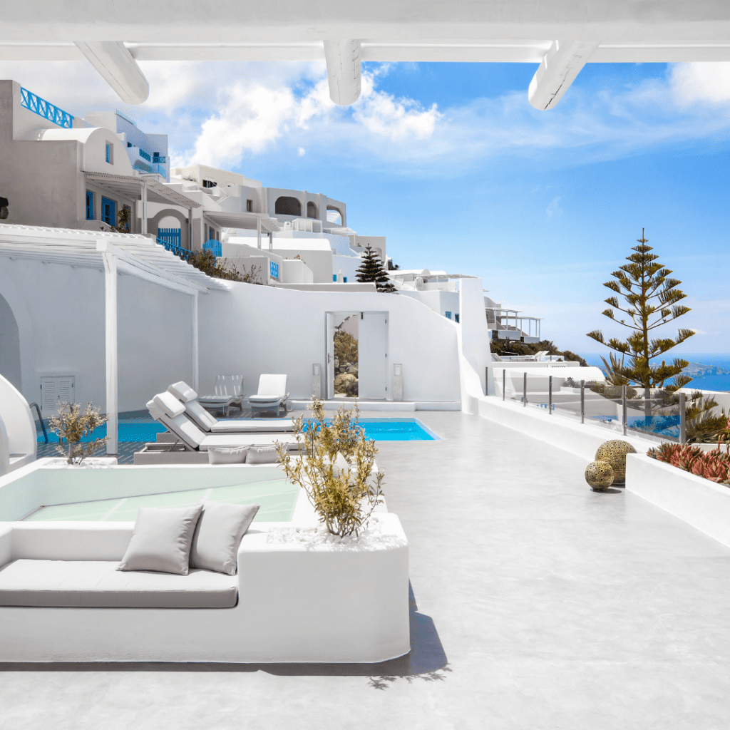 Luxury villa in Imerovigli Santorini with caldera views